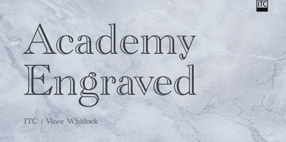 Academy Engraved Font Poster 1